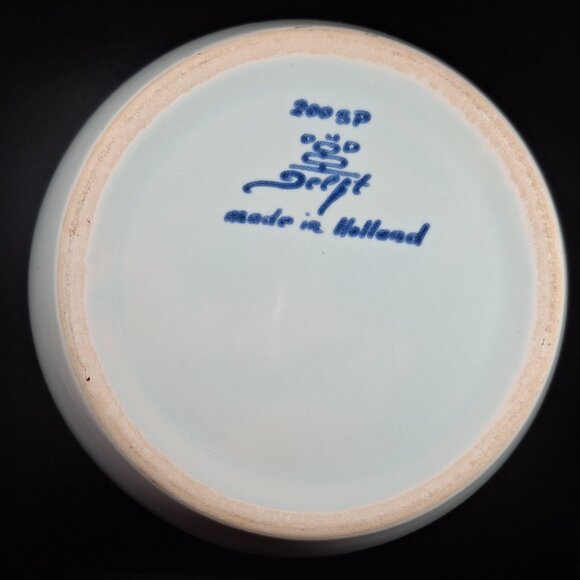 Bucks County (Pennsylvania) Royal Goedewaagen Delft Polychrome 8 in Tobacco Jar - Picture 3 of 3